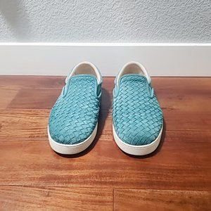 Bottega Veneta Intrecciato Suede Slipon Shoes